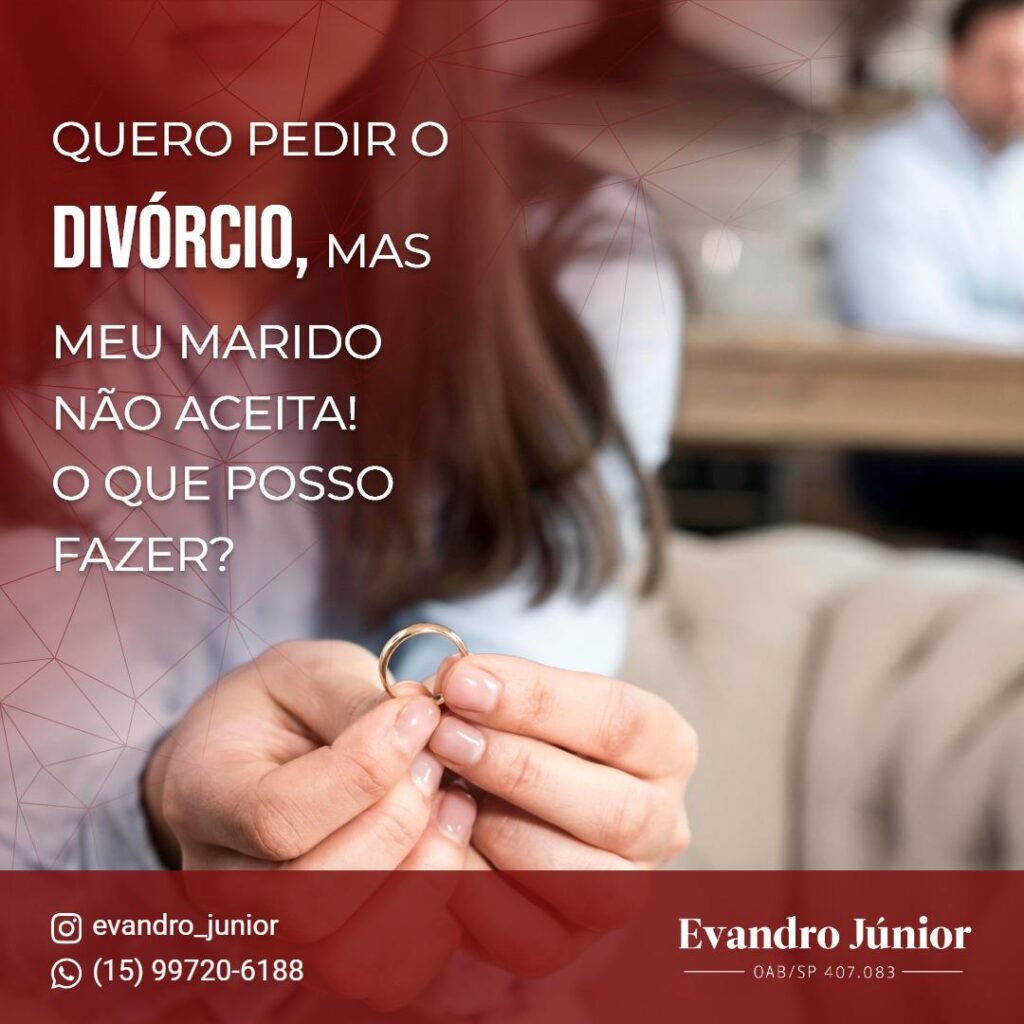 Quero pedir o divórcio, mas meu marido não aceita: o que posso fazer?