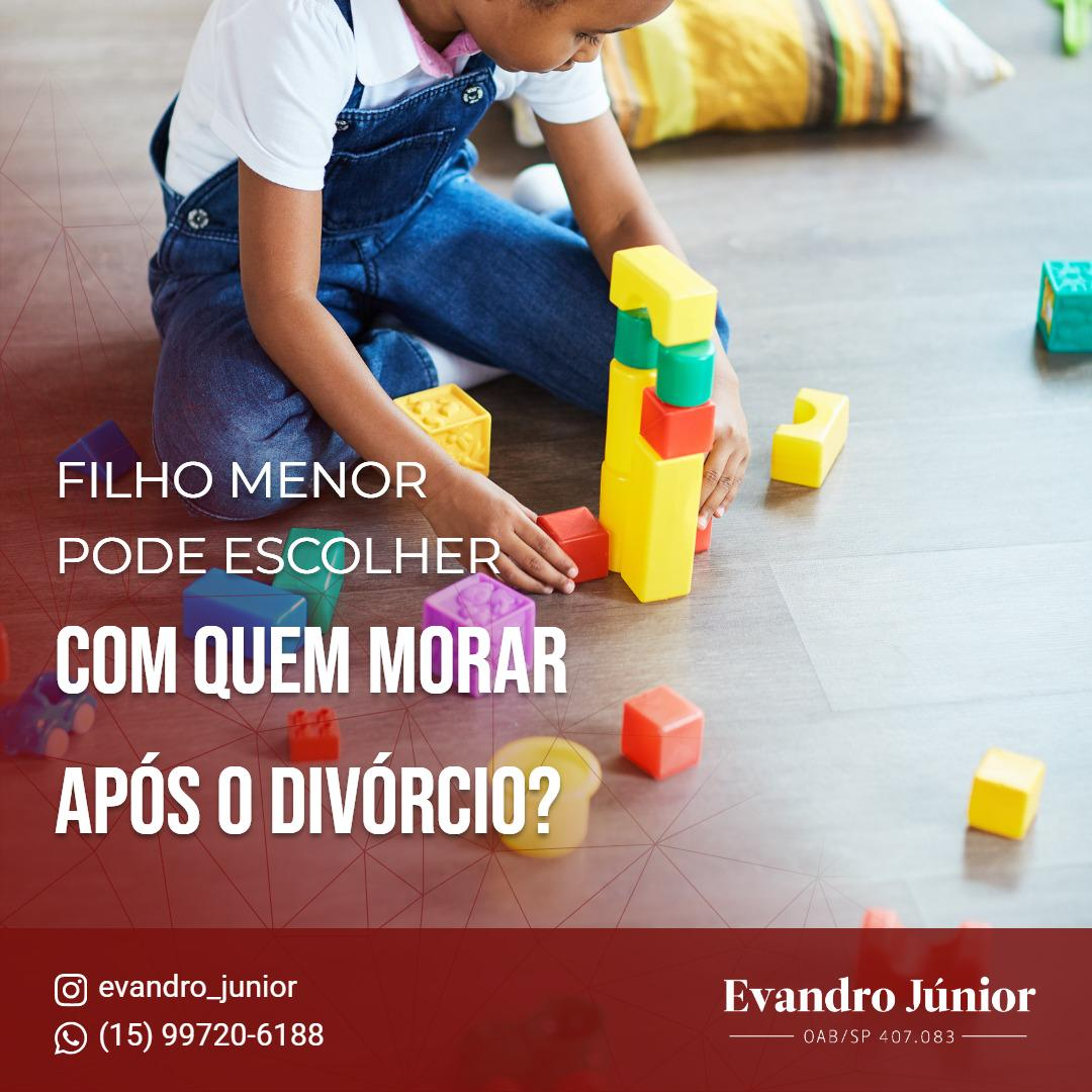 Guarda do filho após o divórcio e decisão sobre com quem a criança vai morar.